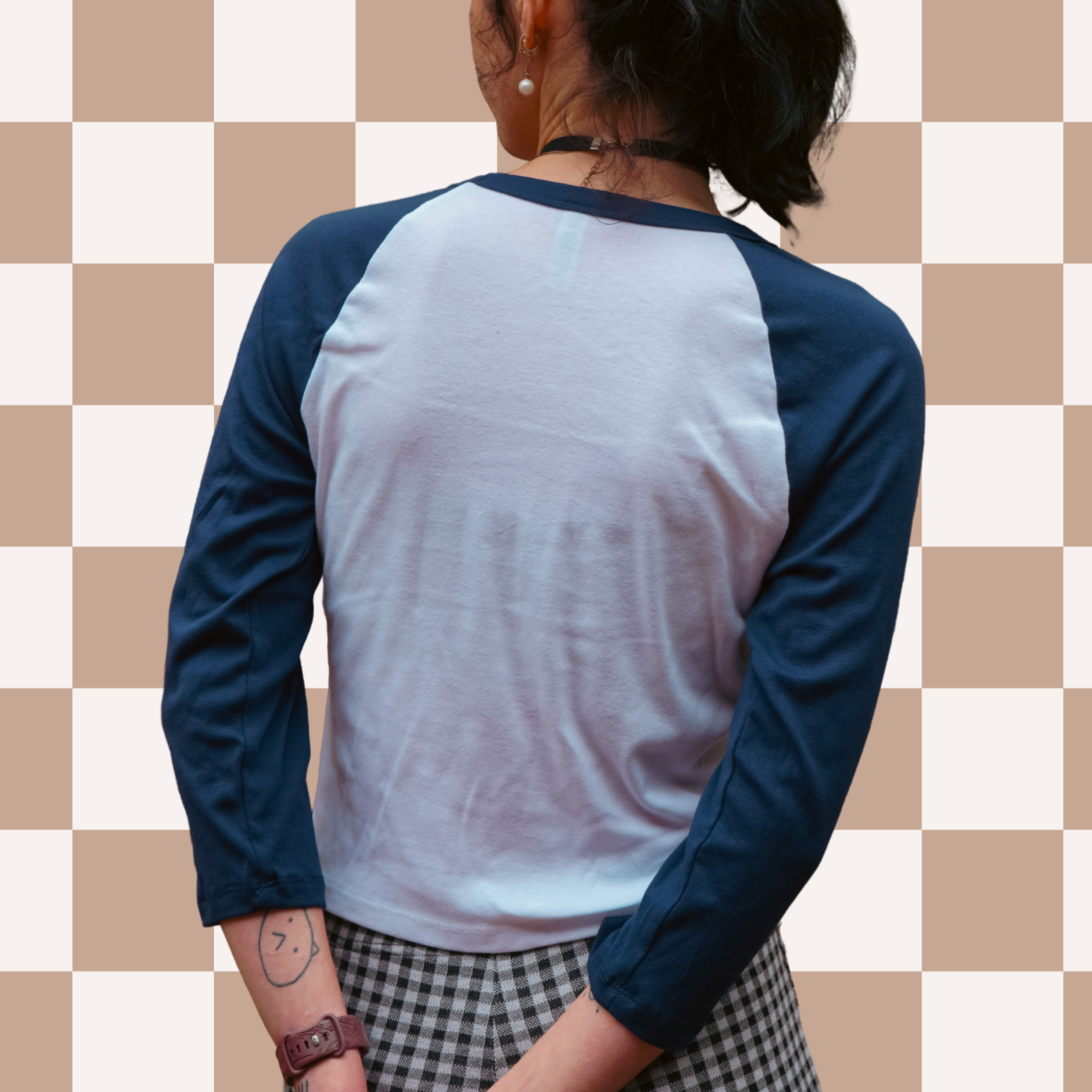 Coffee Woman Three-Quarter Baby Tee My Store