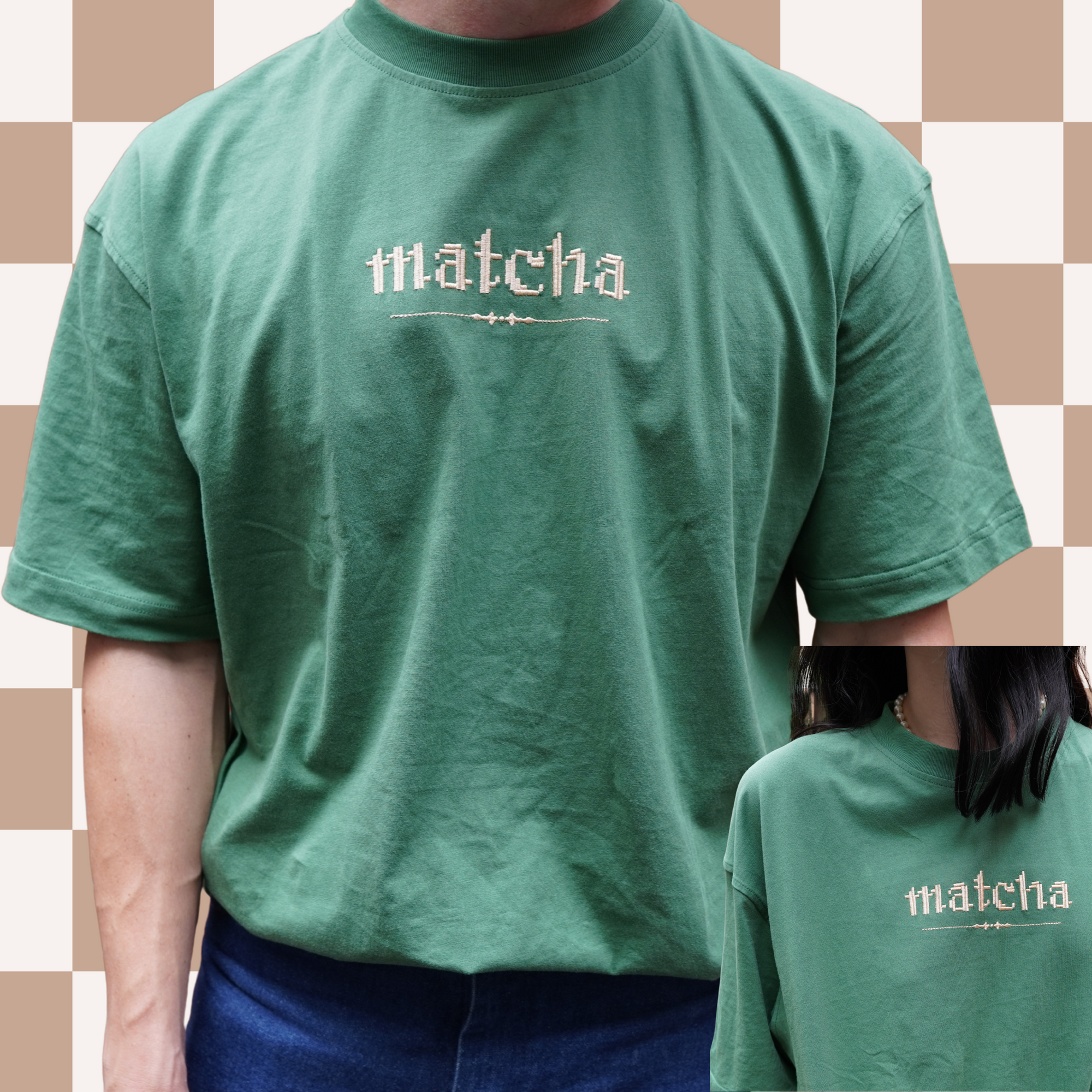 "Matcha" Embroidered Tee My Store