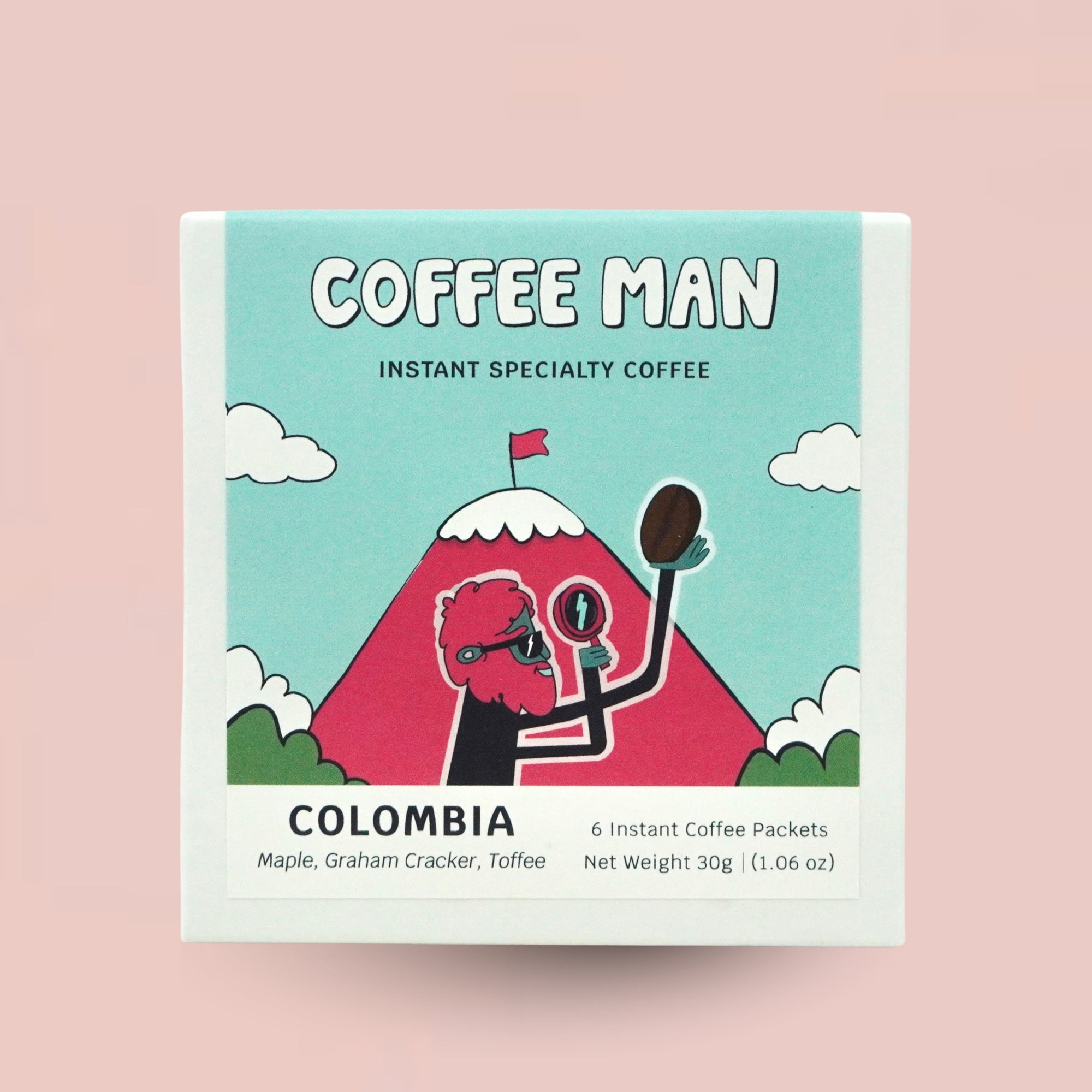Colombia Specialty Instant Coffee | 6-Pack Coffee Man