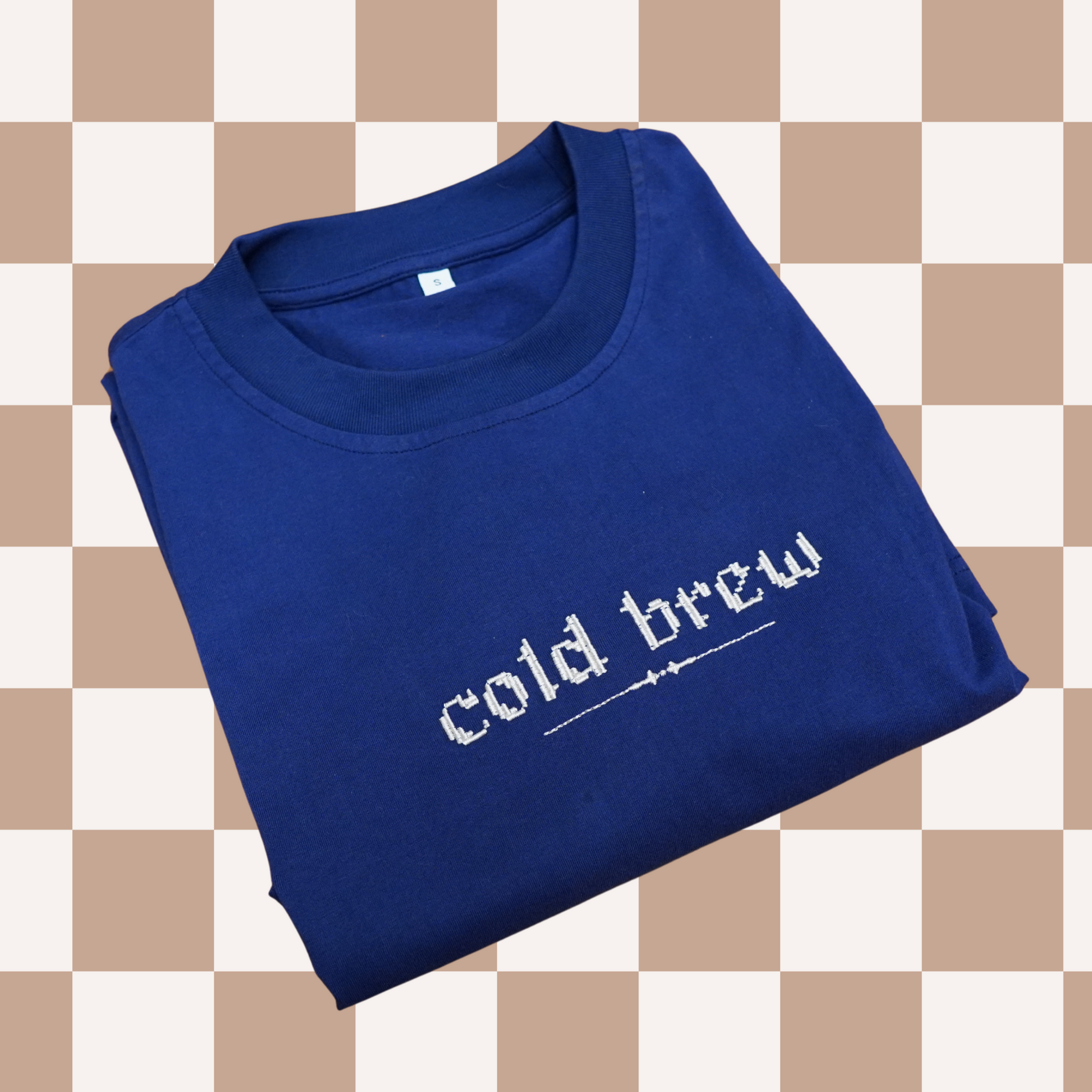 "Cold Brew" Embroidered Tee My Store