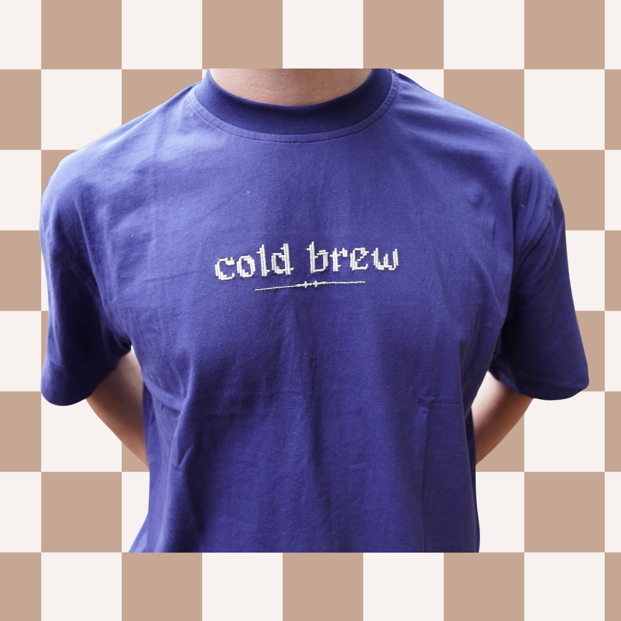 "Cold Brew" Embroidered Tee My Store