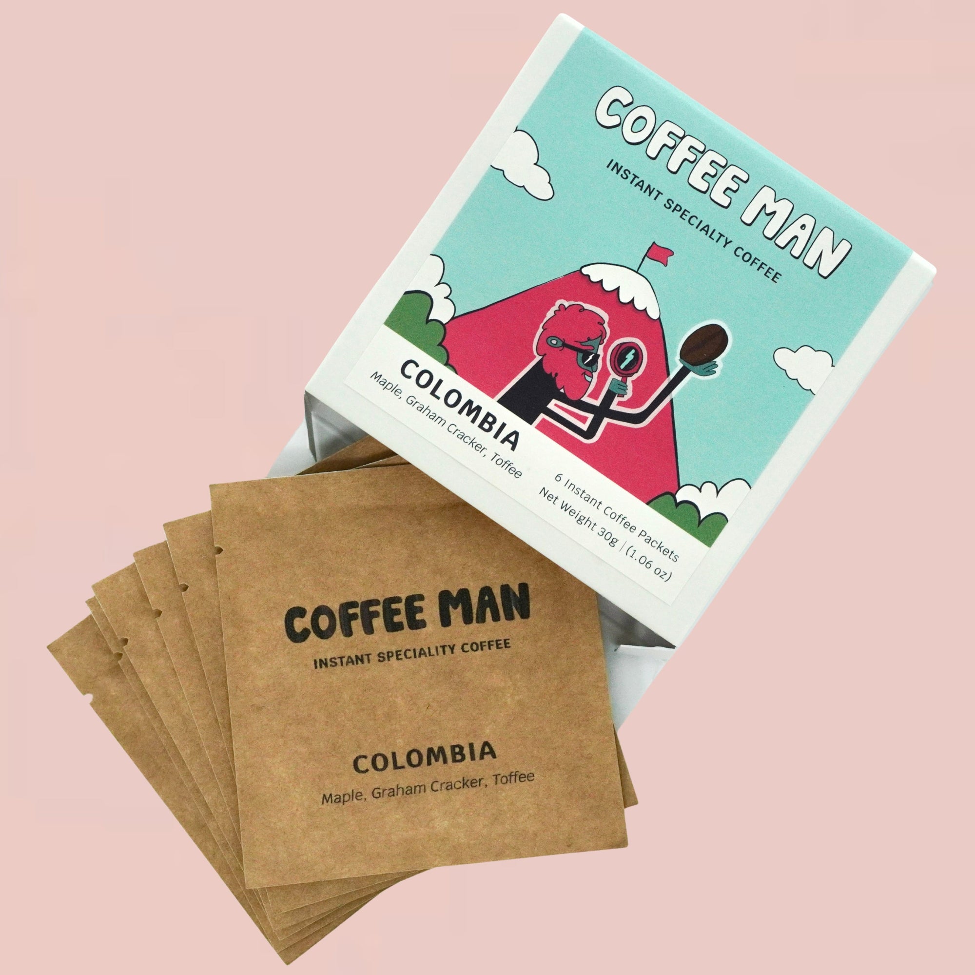 Coffee Man instant specialty coffee adventure 6 pack