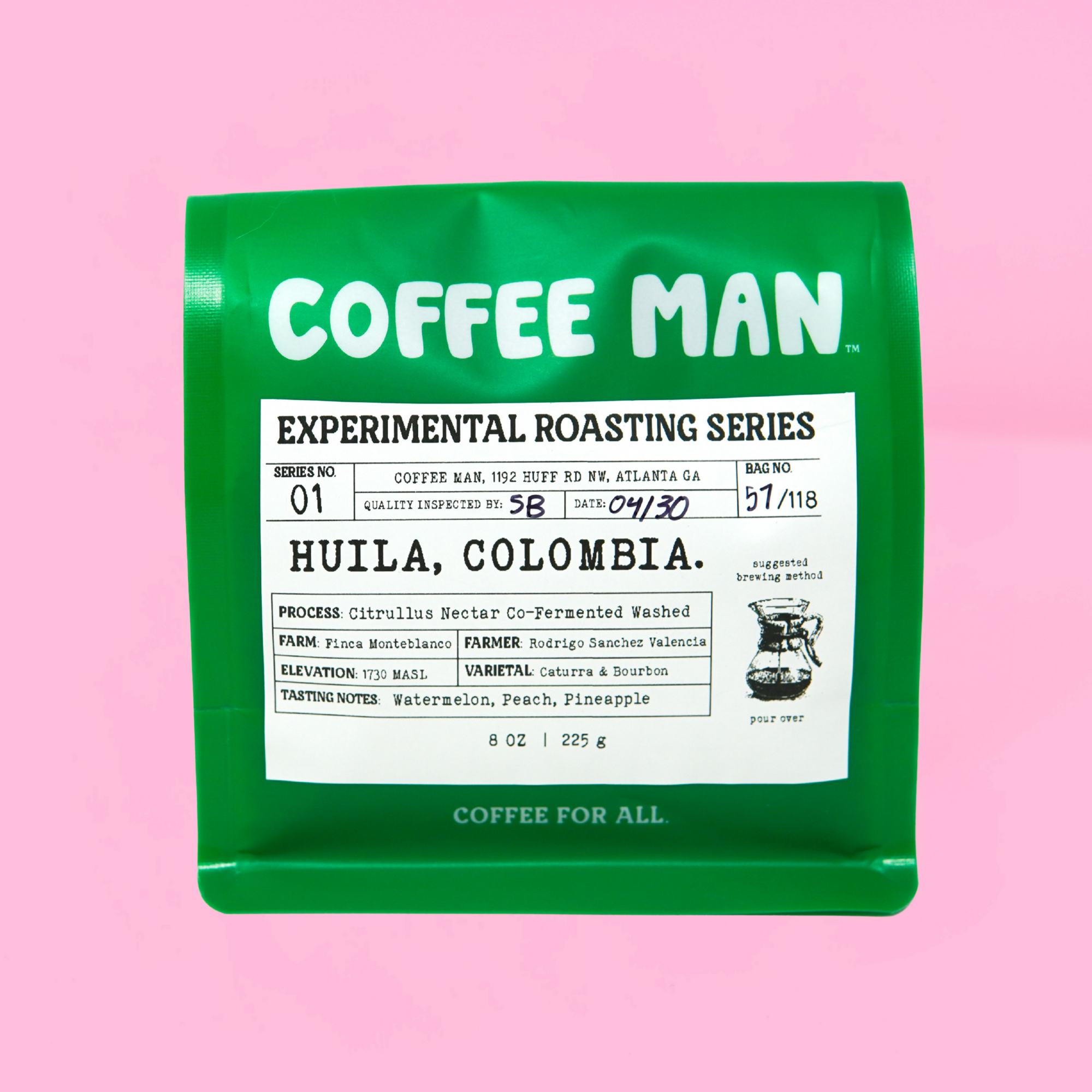 Nectar Citrullus Experimental Roast Coffee Man