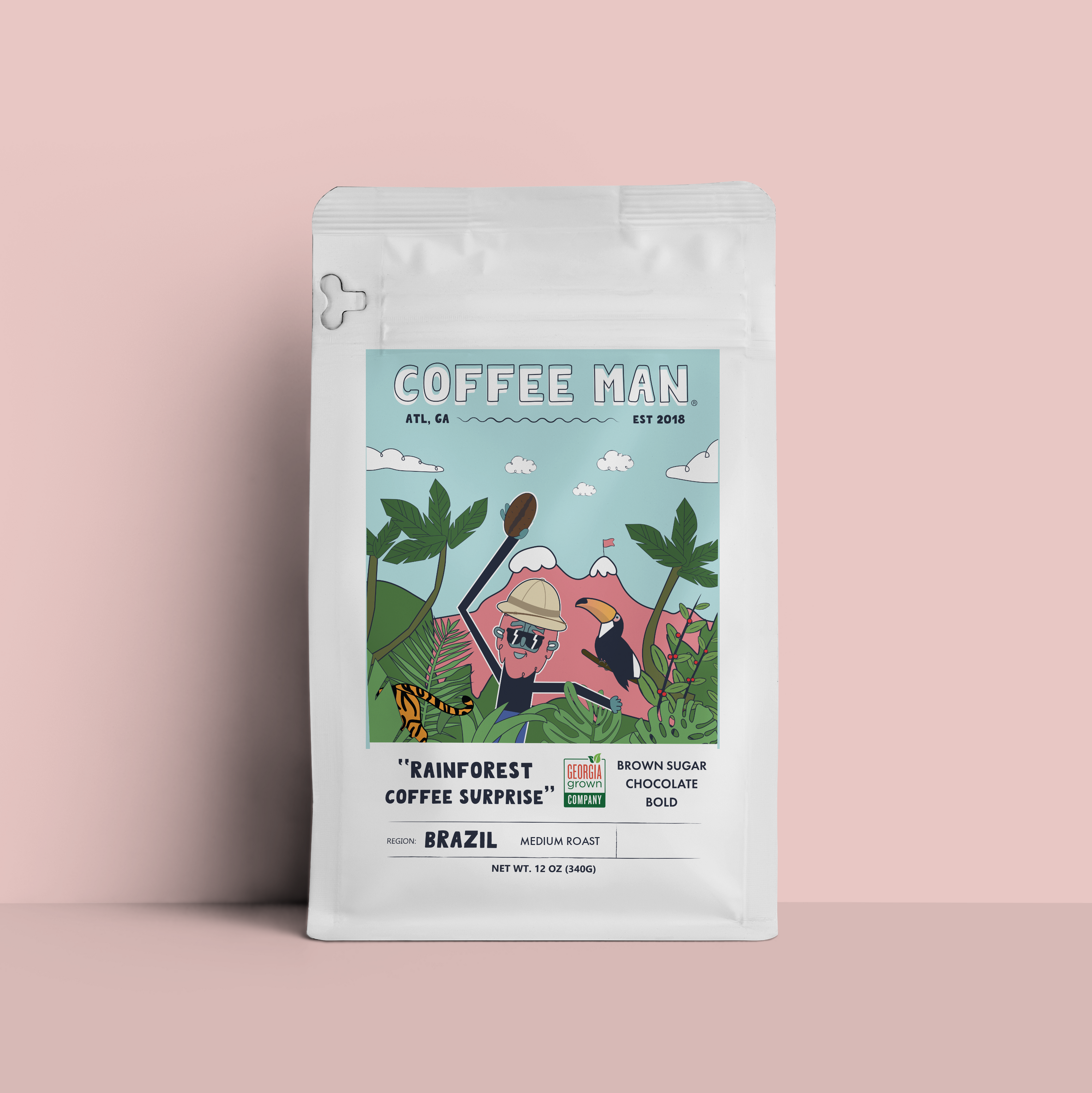 Rainforest Coffee Surprise | Brazil Medium Roast – Coffee Man