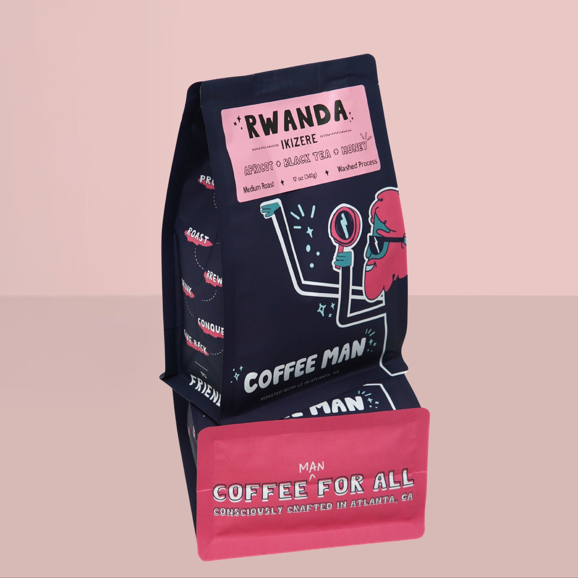 Rwanda Ikezere Medium Roast Coffee Bag from Coffee Man Roasters