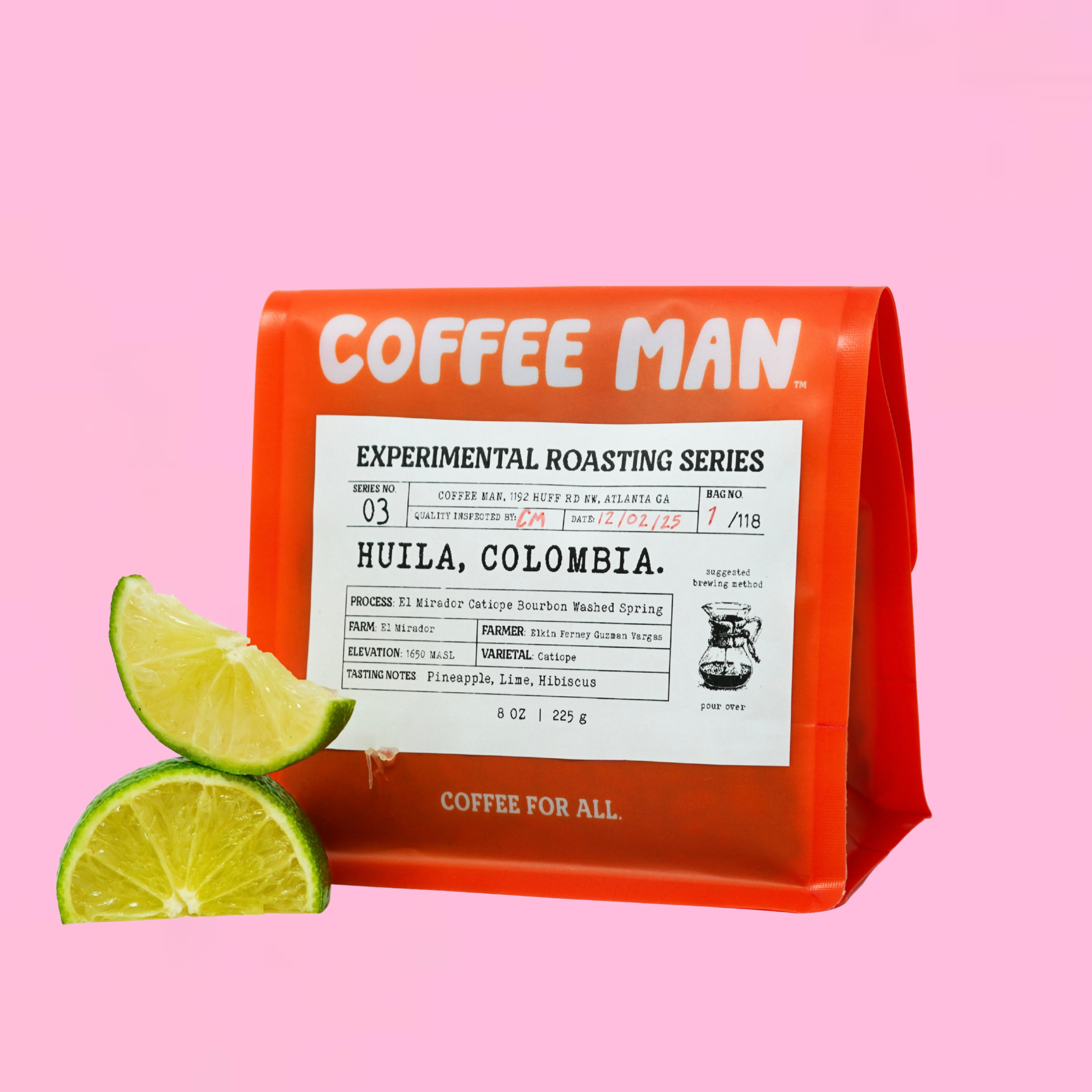 Catiope Bourbon Washed Spring Experimental Roast Coffee Man