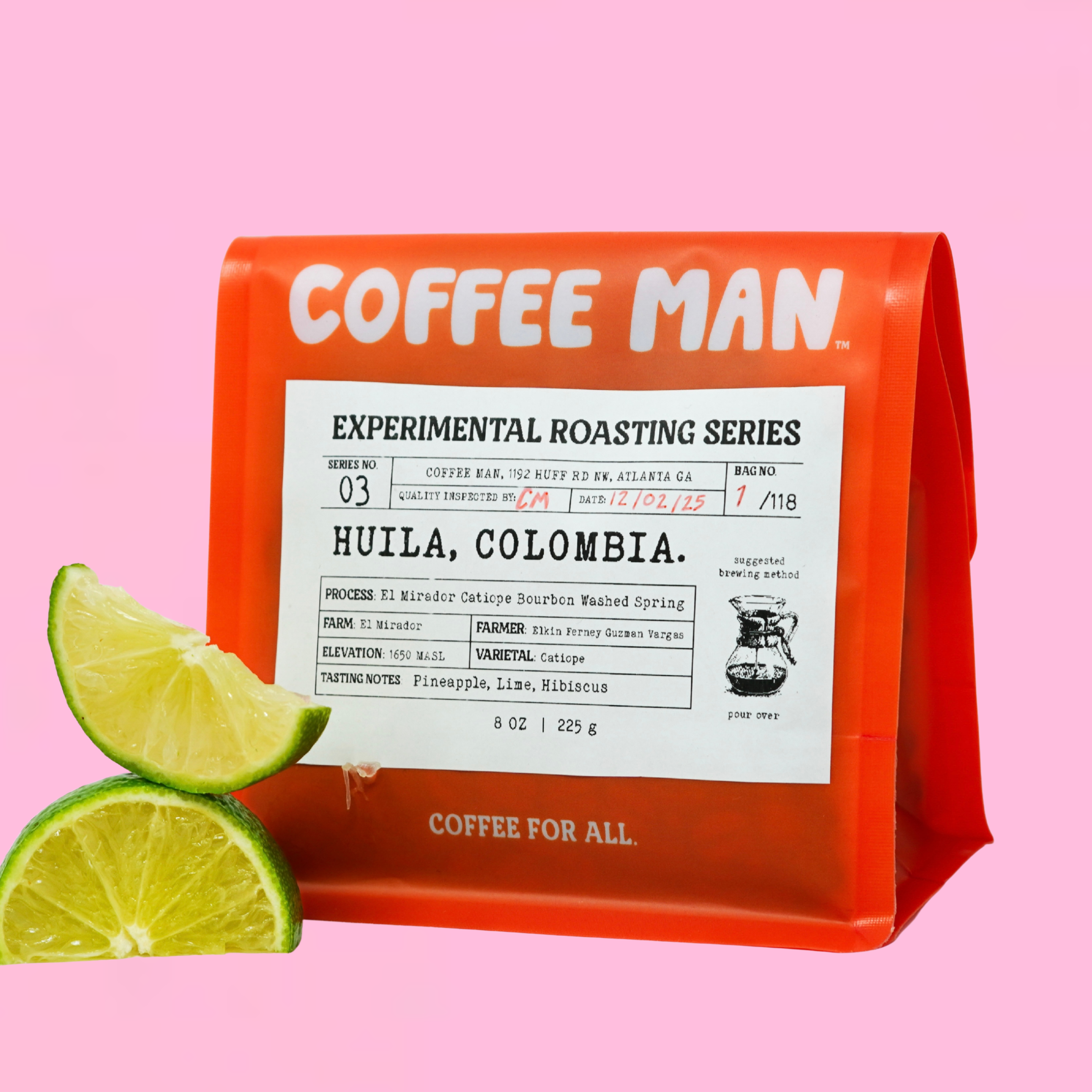 Catiope Bourbon Washed Spring Experimental Roast Coffee Man