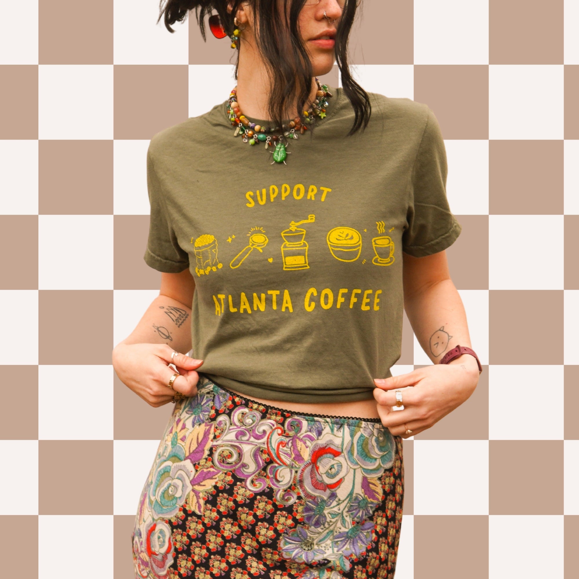 Support Atlanta Coffee T-shirt Coffee Man