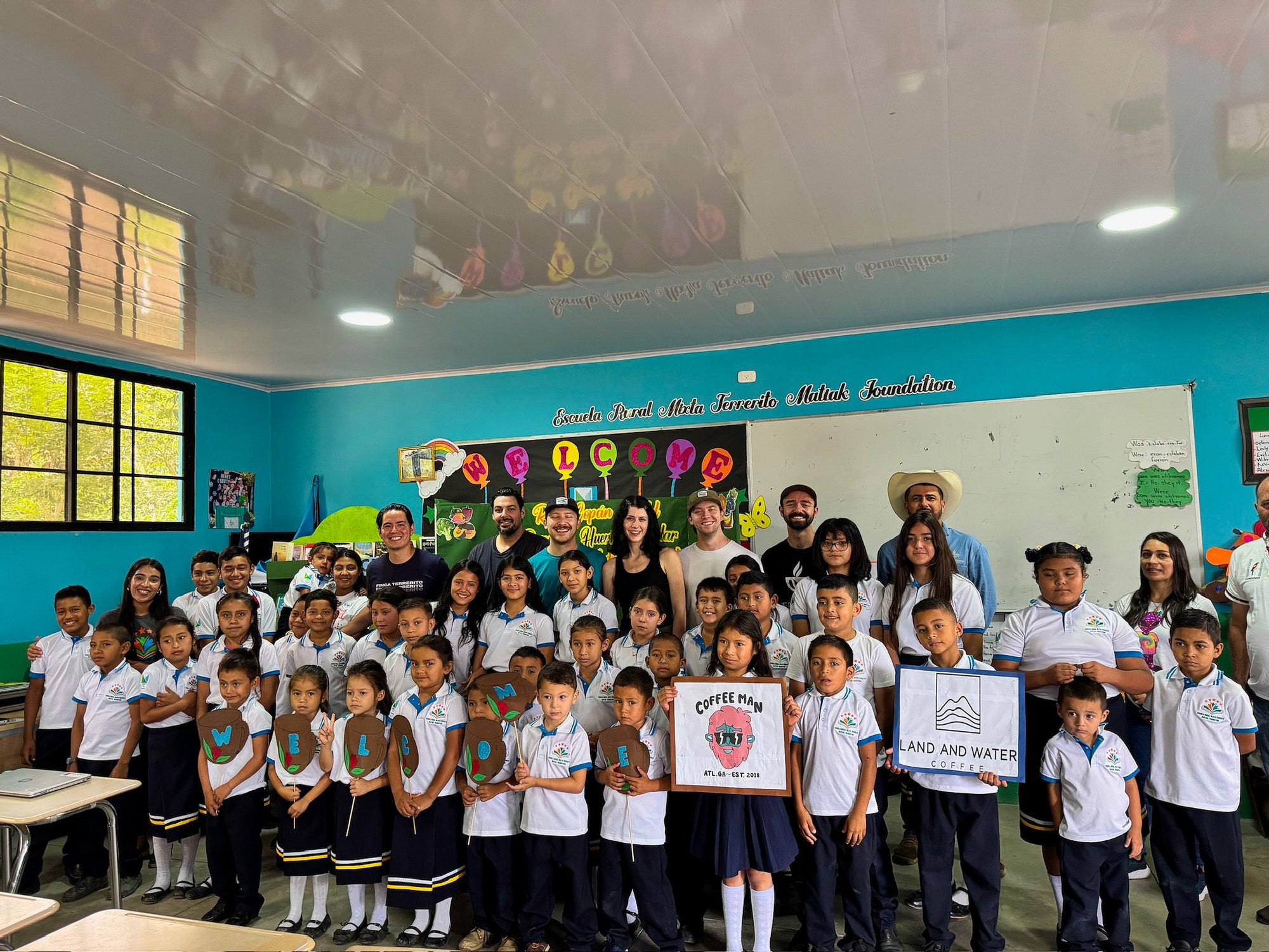 The school at Finca Terrerito funded by their coffee farm supported by Coffee Man.