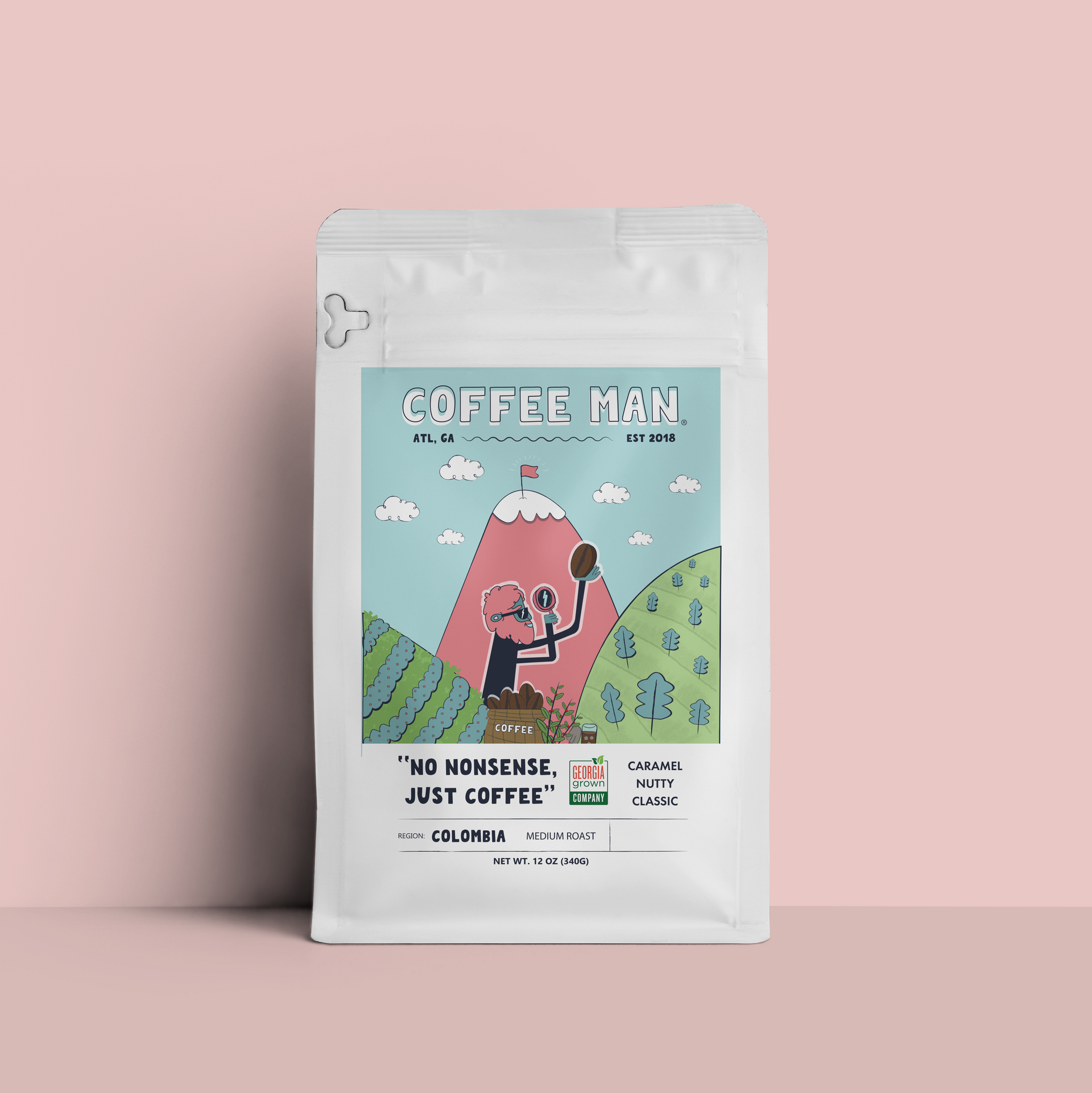 No Nonsense Just Coffee | Colombia Medium Roast Coffee – Coffee Man
