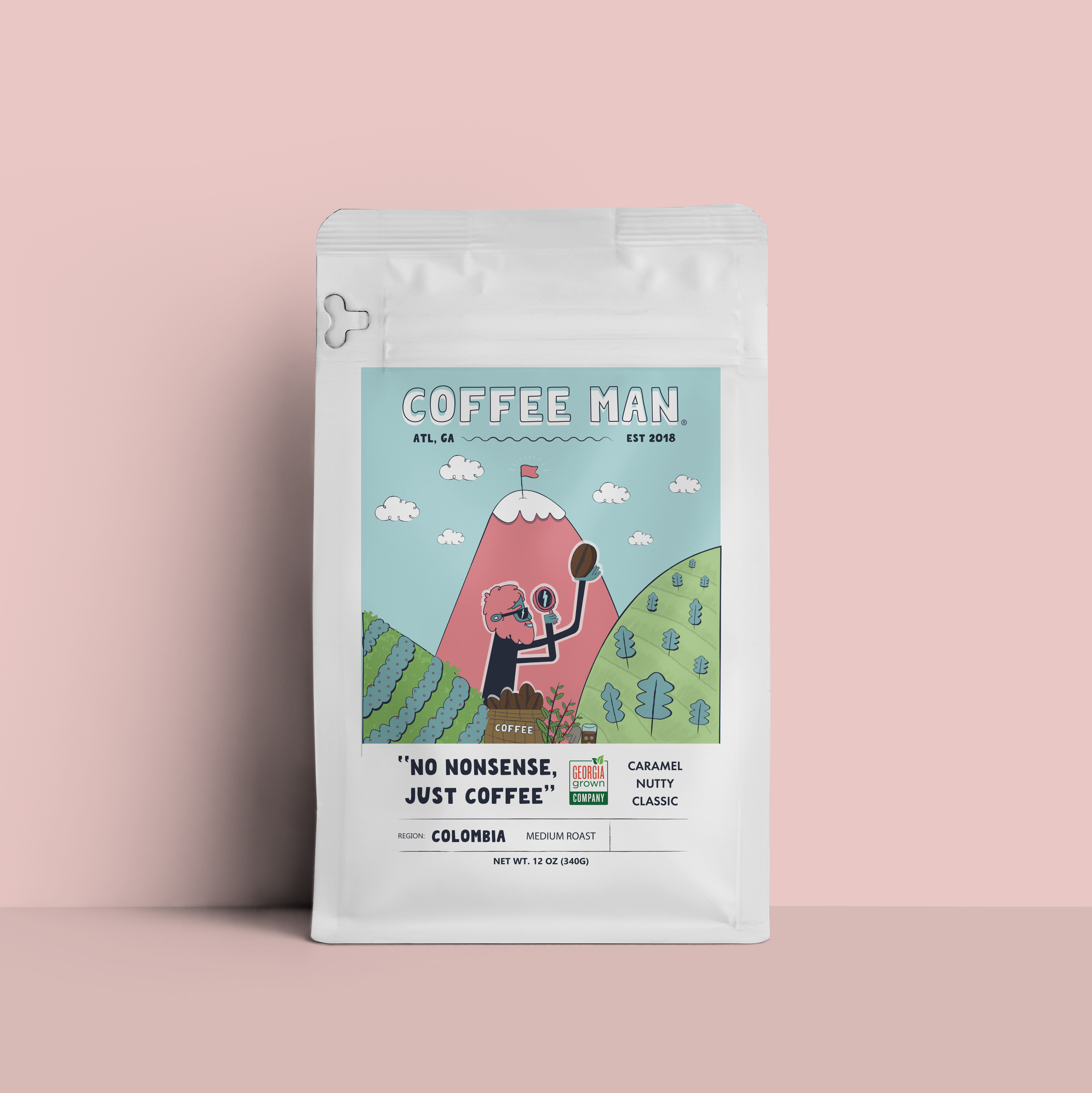 No Nonsense Just Coffee | Colombia Medium Roast Coffee – Coffee Man