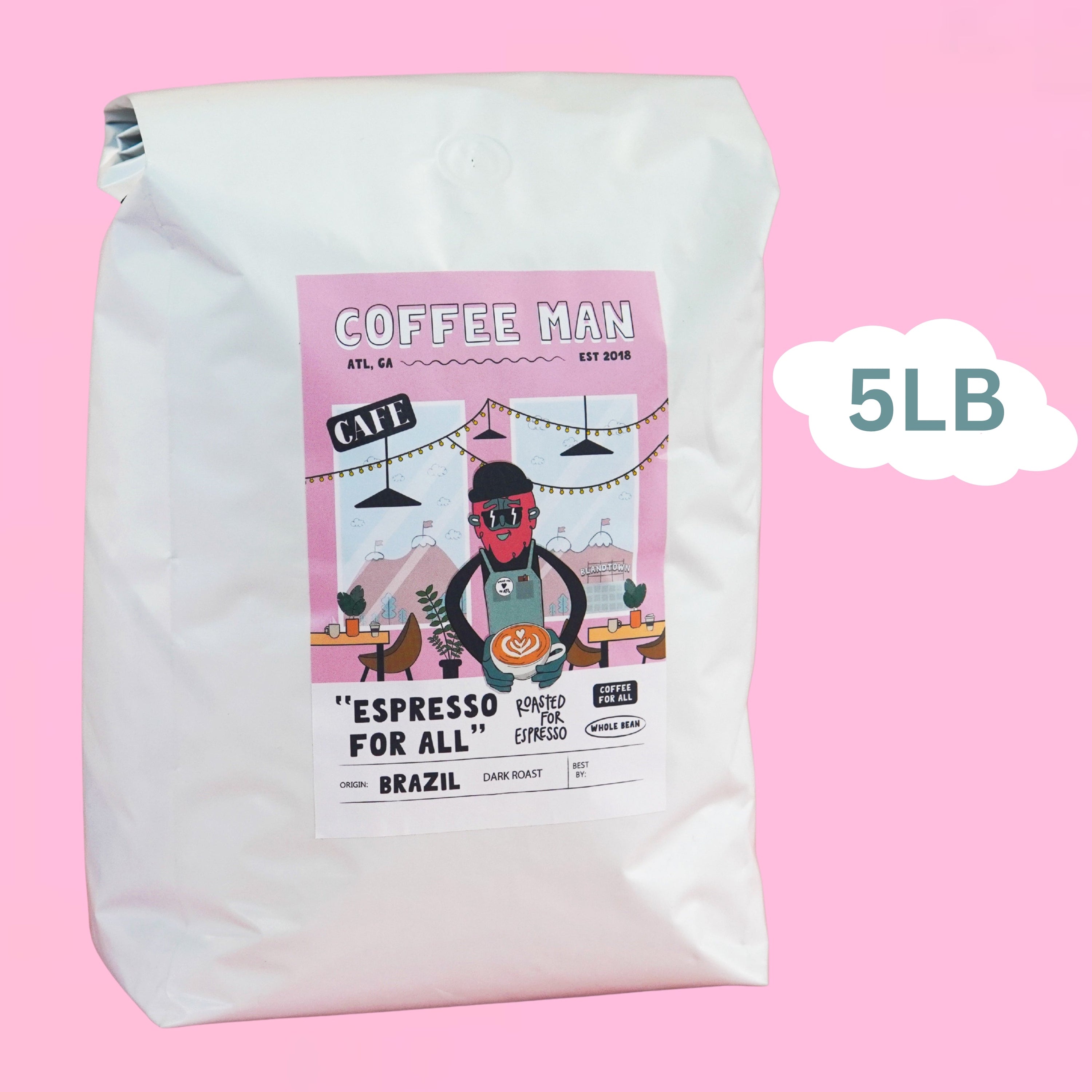 Coffee Subscription - 5LB Coffee Bag (Monthly) Coffee Man